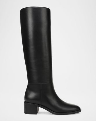 Vince 50mm Pace Leather Knee-High Boots