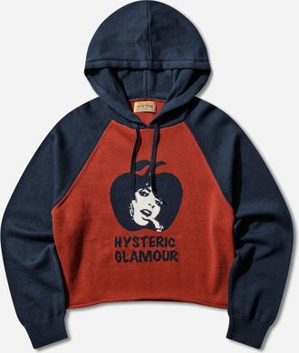 Hysteric Glamour Women s Apple Girl Knitted Hoodie Multicolor