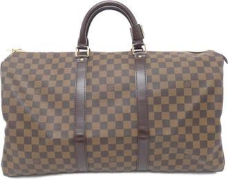 Louis Vuitton Ebene Coated Canvas Boston Bag (Pre-Owned)