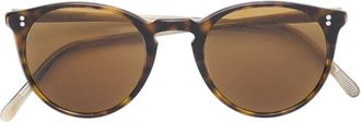 Oliver Peoples OMalley Zonnebril - Heren - Zonnebrillen - Bruin - 48 MM - Accessoires
