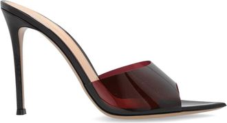 Gianvito Rossi Hakken slippers Elle - Dames - Muiltjes - Rood - 37 1/2 EU - Leer - Schoenen