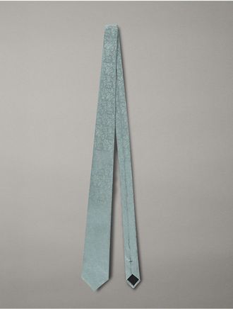 Calvin Klein Mens Barilla Floral Tie - Green - OS