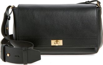 Anya Hindmarch Mortimer Eyelet Strap Leather Crossbody Bag in Black at Nordstrom