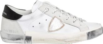 Philippe Model Witte Sneakers voor een stijlvolle look - Dames - Sneakers - Wit - 38 EU - Schoenen