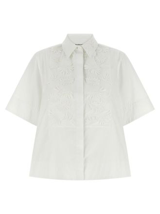 Parosh White Embroidered Shirt