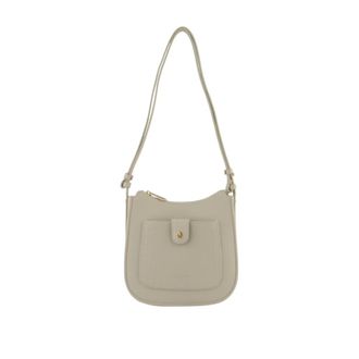 Pourchet Tassen, Dames, Beige, ONE Size, Leer, Bride Soft Crossbodytas