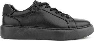 Sergio Moretti Casual Gesloten Vrije Tijd - Heren - Sneakers - Zwart - 44 EU - Leer - Schoenen