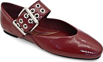 Kenneth Cole Marcella Mary Jane Flat in Wine Patent at Nordstrom, Size 5.5