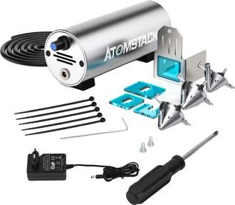 OEM Kit De Asistencia De Aire, Flujo De Aire Ajustable De 10 A 30 L/min, Compatible Con Grabadoras L&aacute;ser, Nivel De Ruido De 60 Db, Dimensiones De 20 X 15 