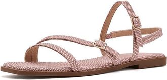 Journee Collection Brianna Womens Sandals Pink Lizard : 7.5 M, Synthetic