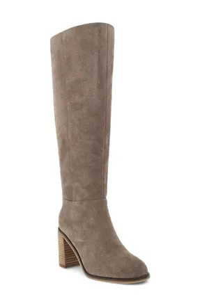 Mia Landen Knee High Boot in Taupe at Nordstrom, Size 6.5