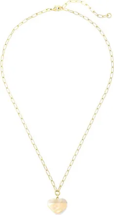 Machete Jewelry Midi Heart Pendant Necklace in White Shell at Nordstrom