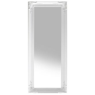 Beliani Beliani - Espejo De Pared Blanco Con Marco Decorativo Estilo Franc&eacute;s Cl&aacute;sico Vars