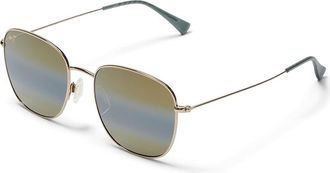 Maui Jim Olali AF Fashion Sunglasses Shiny Lt Gold w/Greyish-Green : 55mm, Polycarbonate