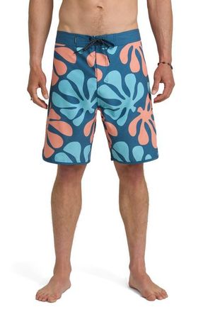 Quiksilver Sol Tiles 19 Board Shorts in Dark Denim at Nordstrom, Size 32
