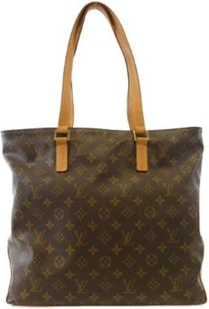 Louis Vuitton Pre-owned Tote Bags, male, Brown, Size: ONE SIZE Pre-owned Monogram Cabas Mezzo Tote Bag