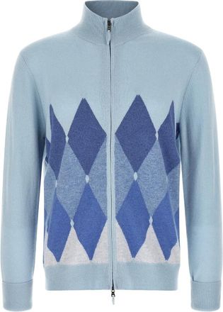 Ballantyne Zip-up Diamond Vest - Heren - Vesten - Blauw - 4XL - Truien & Vesten