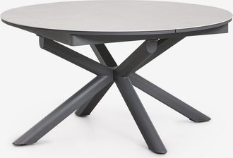 Sklum Mesa De Comedor 145-200x145 Cm Extensible En Aluminio Begur Sklum
