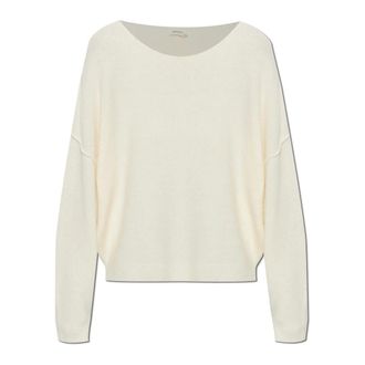American Vintage Damsville Trui - Dames - Ronde hals truien - Beige - M/L - Wol - Truien & Vesten