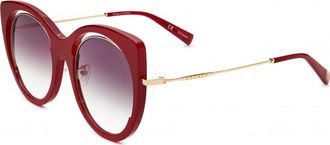 Escada Womens SESA58F-T02R-54 SESA58F 54 T02R Sunglasses - Dark Red - One Size