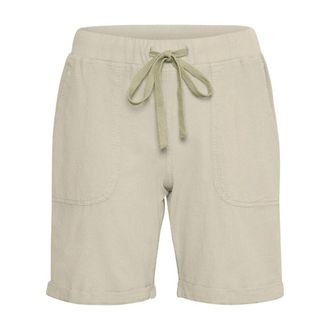 Kaffe Seagrass Elastische Taille Shorts - Dames - Korte broeken - Groen - Maat: XS Katoen