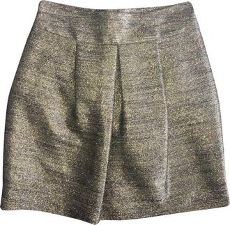 Etro Gold Shimmer Skirt Size S