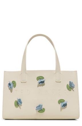 Ted Baker Suricon Faux Leather Tote in White/Bone at Nordstrom Rack