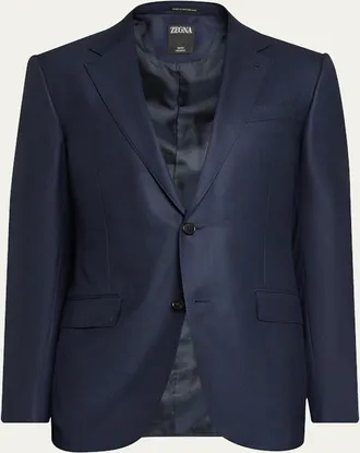 Ermenegildo Zegna Mens 12milmil12 Wool Tonal Check Suit