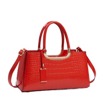 Generic Fashion Womens Shoulder Bag Matching Color Portable Bags For Women Handbags(Black)