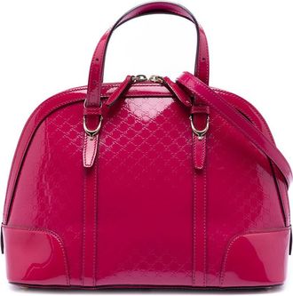 Gucci Pre-owned Gucci Small Microssima Patent Nice Dome Satchel Ladies TW8E0U6DM58USZ90