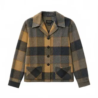 Pendleton Womens Original 49Er Jacket In Browns/blues