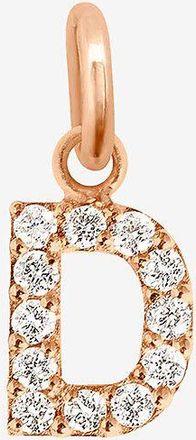 Gigi Clozeau Anh&auml;nger aus Ros&eacute;gold und Diamanten Lucky Letter D
