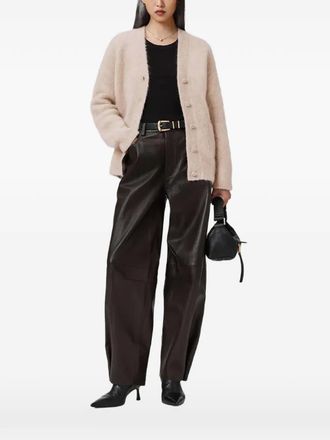 AllSaints Rubi vest met knoop en zak - Beige