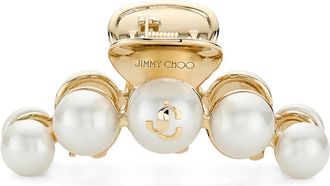 Jimmy Choo London Pearl-embellished Claw Clip