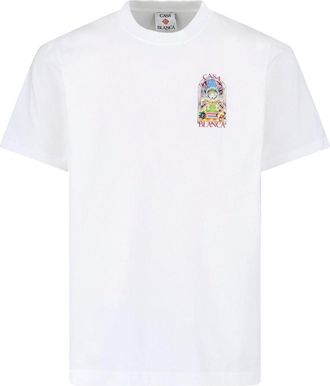 Casablanca Tennis Landscape T-Shirt - White