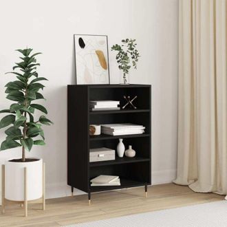 vidaXL Highboard Black 57x35x90 cm Engineered Wood Vidaxl