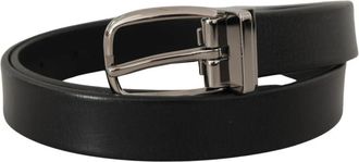 Dolce & Gabbana Leren Riem - Heren - Riemen - Zwart - ONE Size - Leer - Accessoires