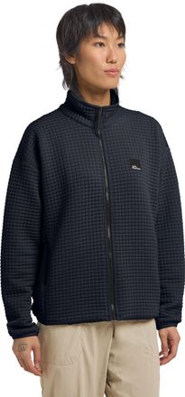 Jack Wolfskin Fleecejacke JACK WOLFSKIN MOGARI FZ W, Damen, Gr. L (42/44), blau (schwarz, navy), Obermaterial: 95% Polyester, 5% sonstige Fasern; Futter: 100% Polye