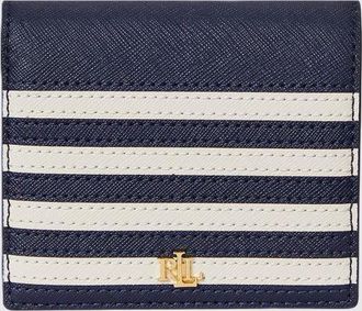 Lauren Ralph Lauren Portafoglio in pelle saffiano stampata a righe