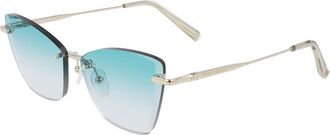 Longchamp LO141S 732 Womens Sunglasses Gold Size 57