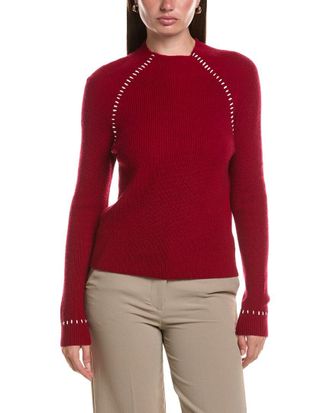 Bruno Magli Shaker Funnel Neck Wool & Cashmere-Blend Sweater