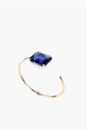 Dries Van Noten Golden Effect Metal Bracelet with Jewel size S