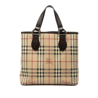 Burberry Pre-owned Burberry Haymarket Check Coated Canvas Tote Ladies OBHOMIGNLJB1LT8O