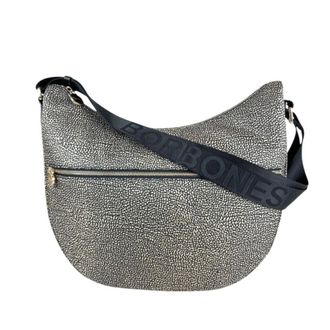 Borbonese Cross Body Bags, female, Beige, Size: ONE SIZE Luna Bag Medium