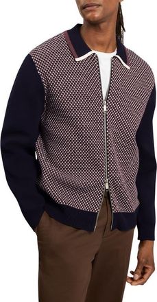 Ted Baker Mescal Full Zip Jacket in Navy at Nordstrom, Size 4