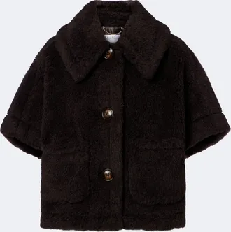 Max Mara Giacca teddy in lana e seta
