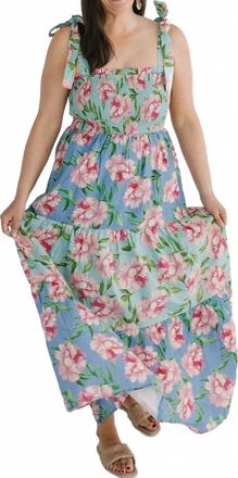Flying Tomato Patchwork Printed Woven Maxi Dress In Multi Floral