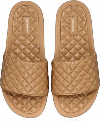 Athletic Propulsion Labs Womens Lusso Slide Sandal In Tan