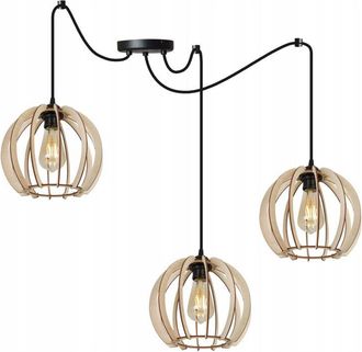 OEM L&aacute;mpara De Techo Colgante Led Moderna De Madera