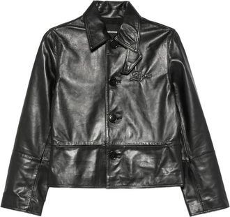 Zadig&Voltaire Leather Button-up Jacket